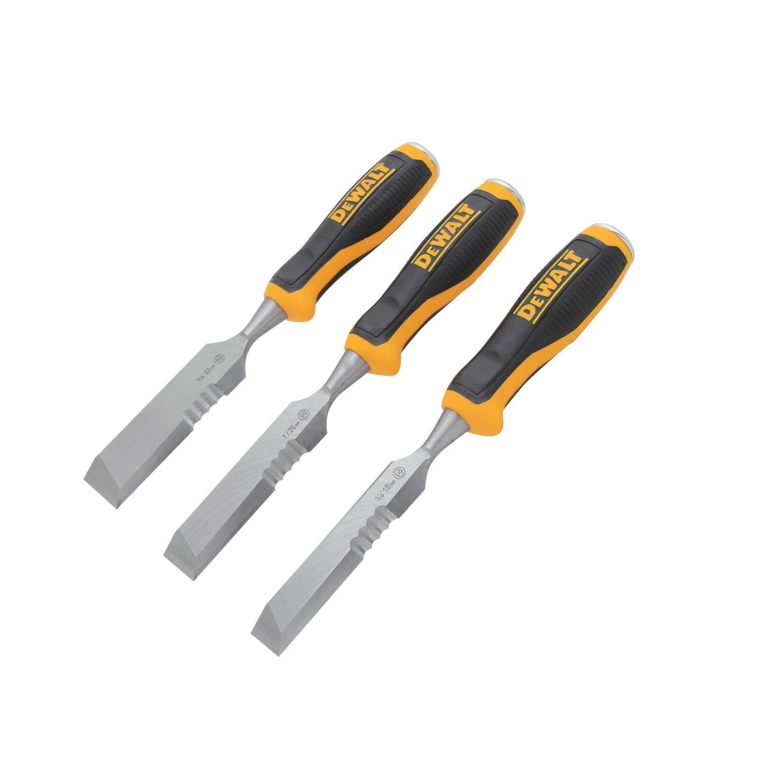 DWHT16148 3 PC SIDE STRIKE WOOD CHISEL SET