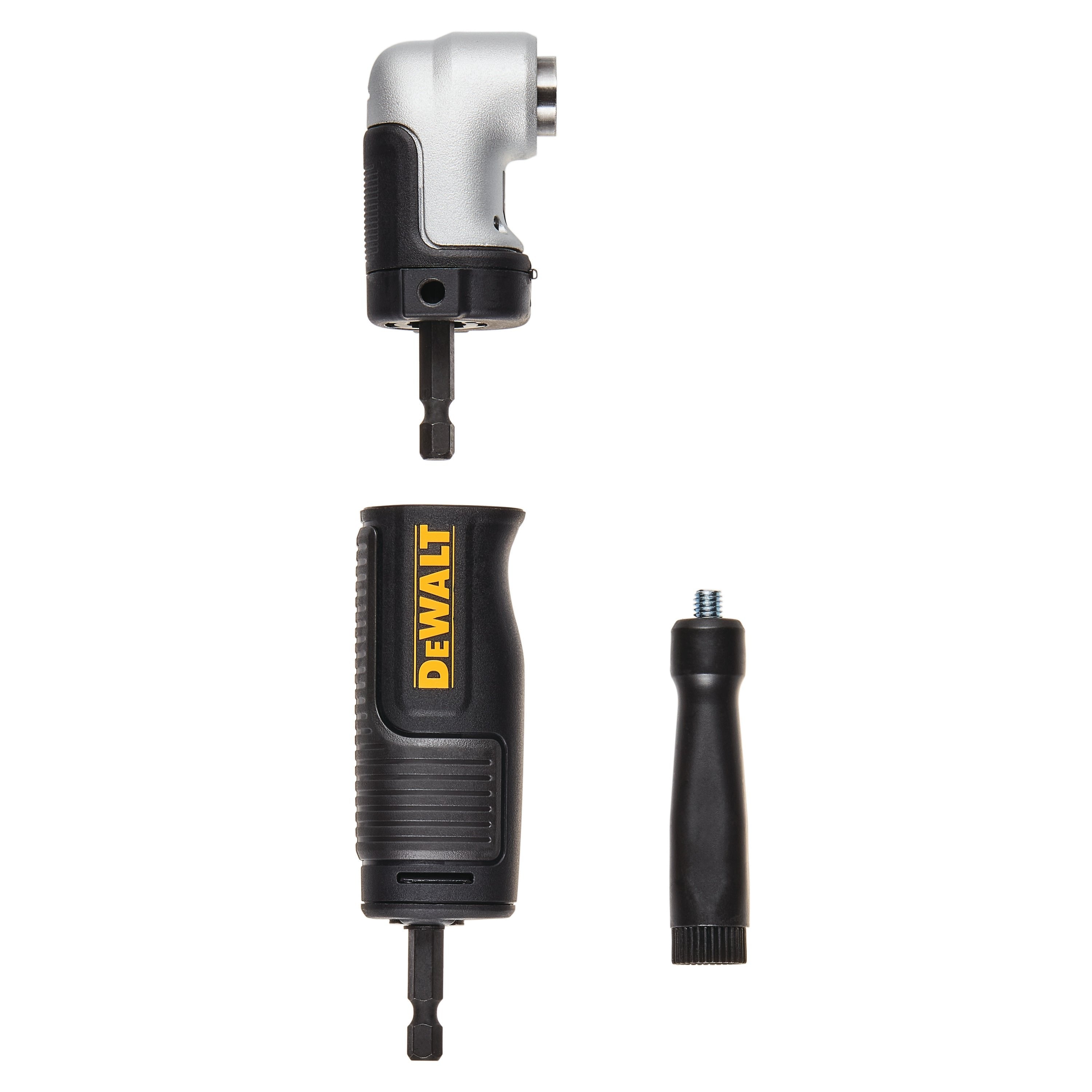 Adaptateur de perceuse à angle droit DEWALT DWAMRAFT, accessoire 2 en 1