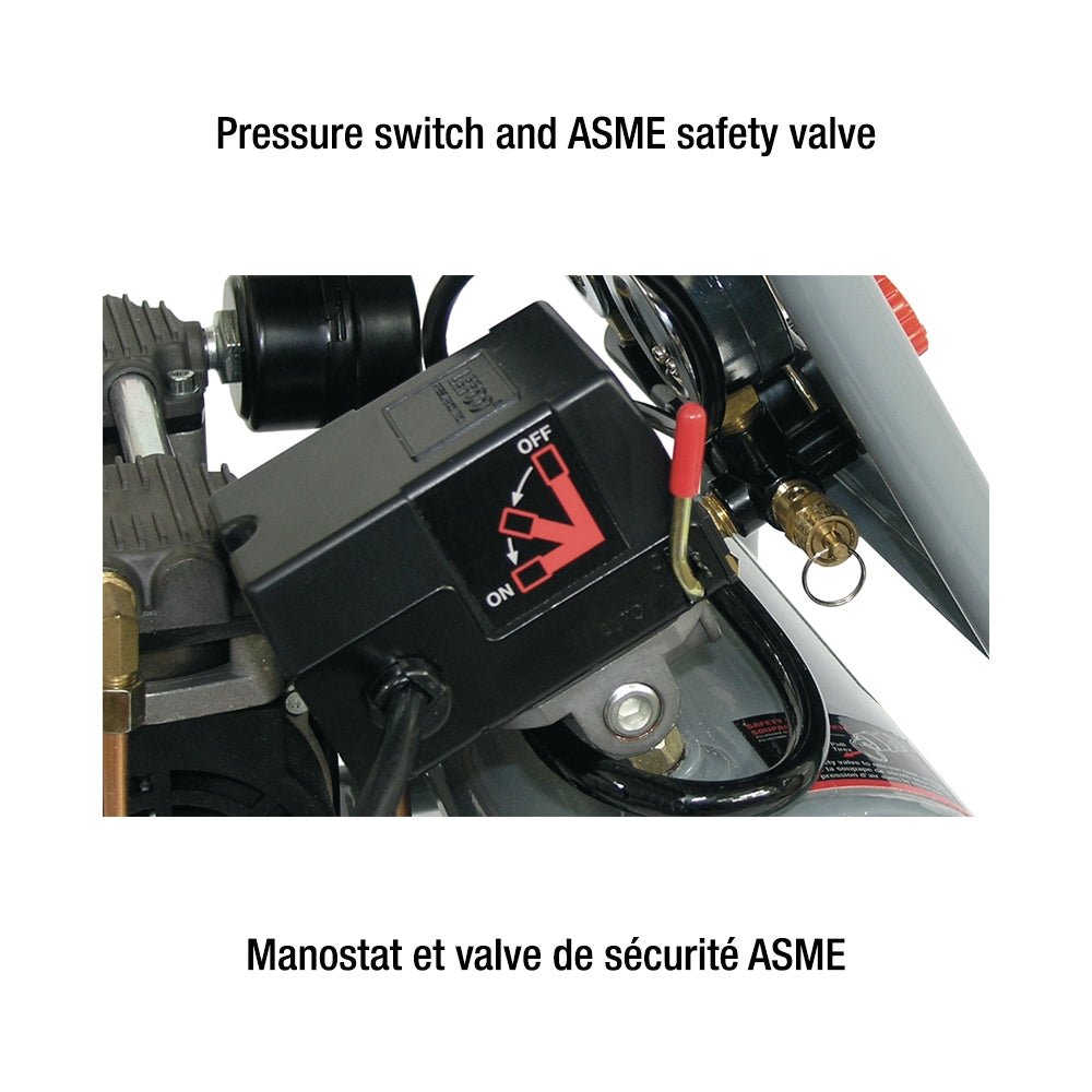 KING CANADA KC-1410A - COMPRESSEUR D'AIR SANS HUILE ULTRA SILENCIEUX 