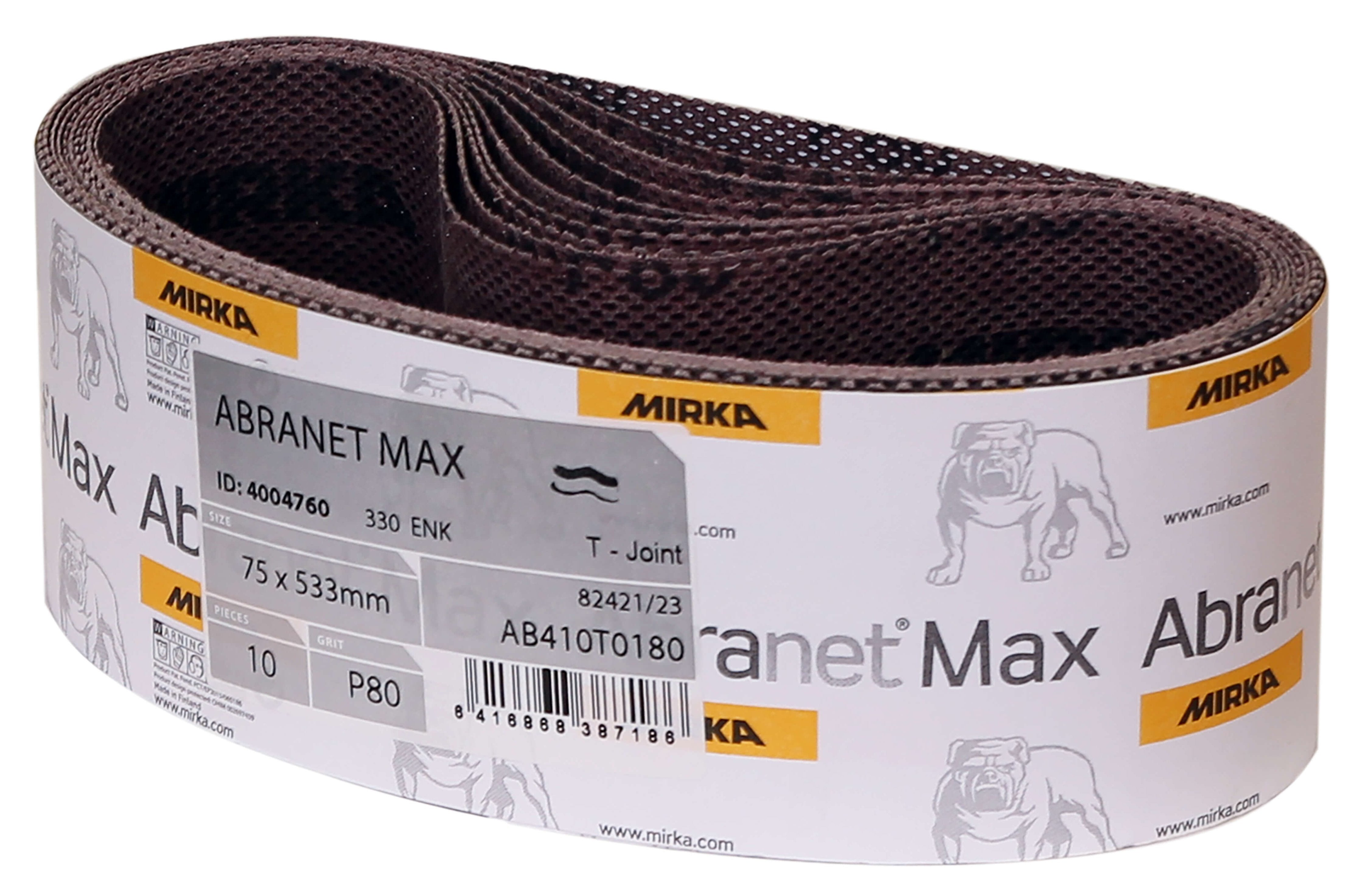 Mirka Abranet Max 4" x 24" x 100gr Sanding Belt