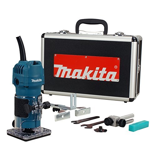 Makita 3709X – 1/4-Zoll-Trimmer-Kit (inkl. Führungen und Koffer)