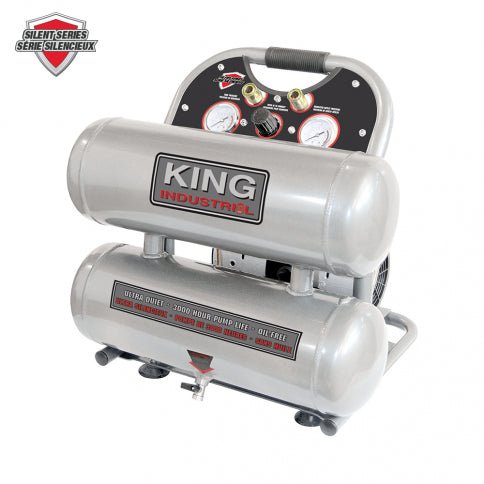 KING CANADA KC-4620A  -  4.6 GALLON ULTRA QUIET OIL-FREE AIR COMPRESSOR4.6 GALLON ULTRA QUIET OIL-FREE AIR COMPRESSOR