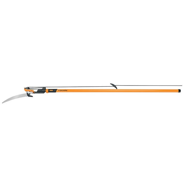 Scie à perche et sécateur extensible Fiskars FSK393981 Power-Lever® (7'–14')