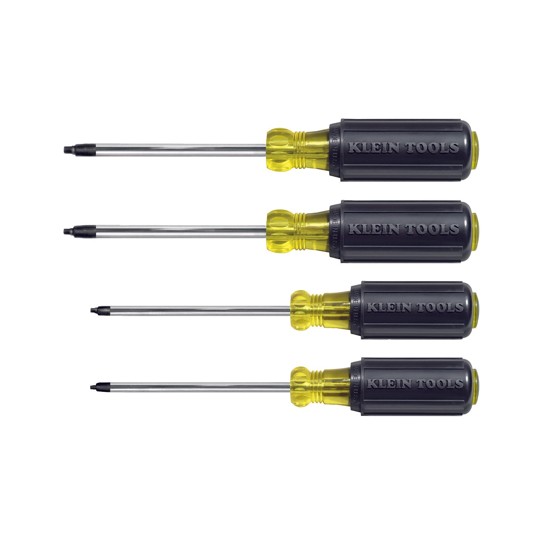 KLEIN 85664  -  4PC SQUARE RECESS SCREWDRIVER SET