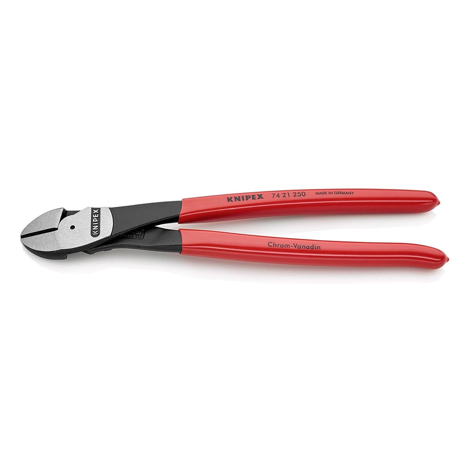 Knipex 7421250SBA - 10" High Leverage 12° Angled Diagonal Cutters