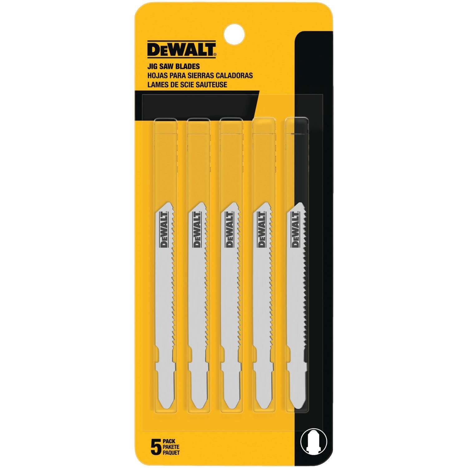 DEWALT DW3776-5 3-Inch 24 TPI Thin Metal Cut Cobalt Steel T-Shank Jig Saw Blade (5-Pack)