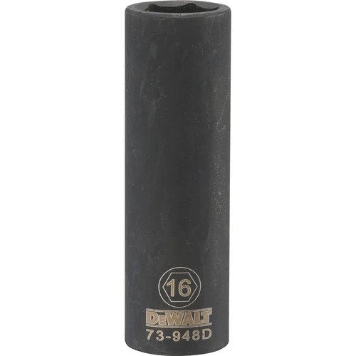 Dewalt DWMT73948OSP  -  1/2 DRIVE DEEP IMPACT SOCKET - 6 POINT-16MM