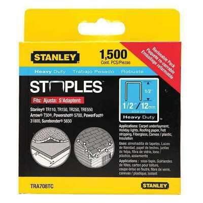 STANLEY TRA708TC  -  1,500 PC 1/2 IN HEAVY DUTY STAPLES