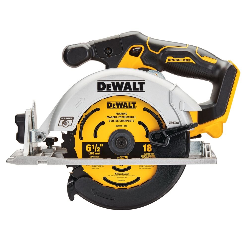 DEWALT DCS565B 20V MAX* 6-1/2 IN. BRUSHLESS CORDLESS CIRCULAR SAW (TOOL ONLY)