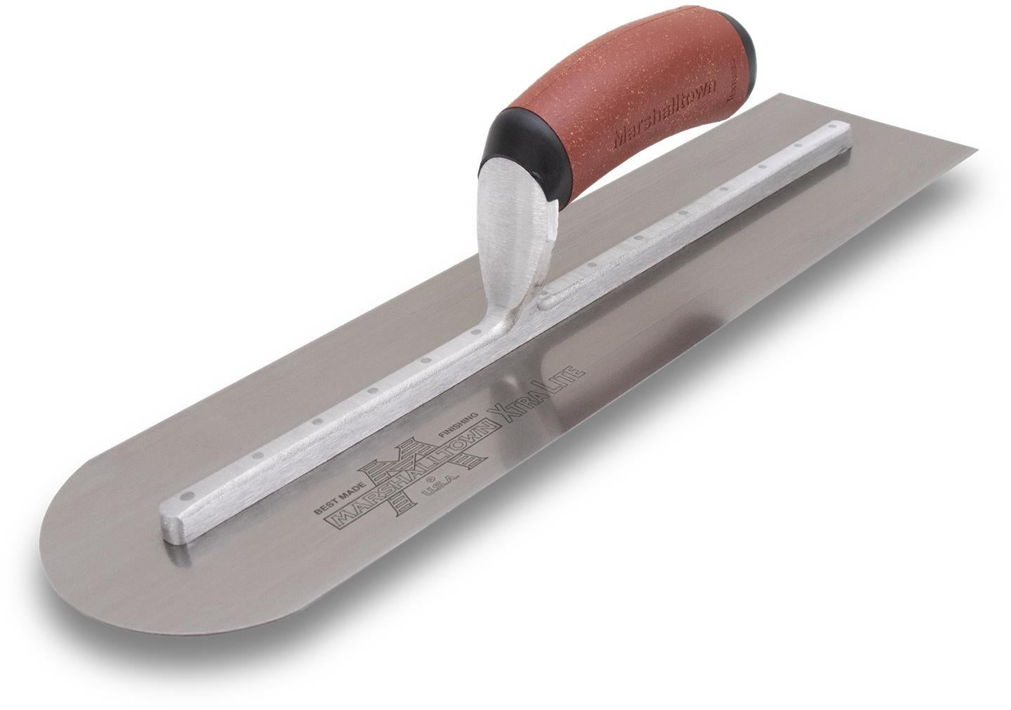 Marshalltown  MXS81REDC - 18 X 4 Rounded Front Finishing Trowel - DuraCork Handle