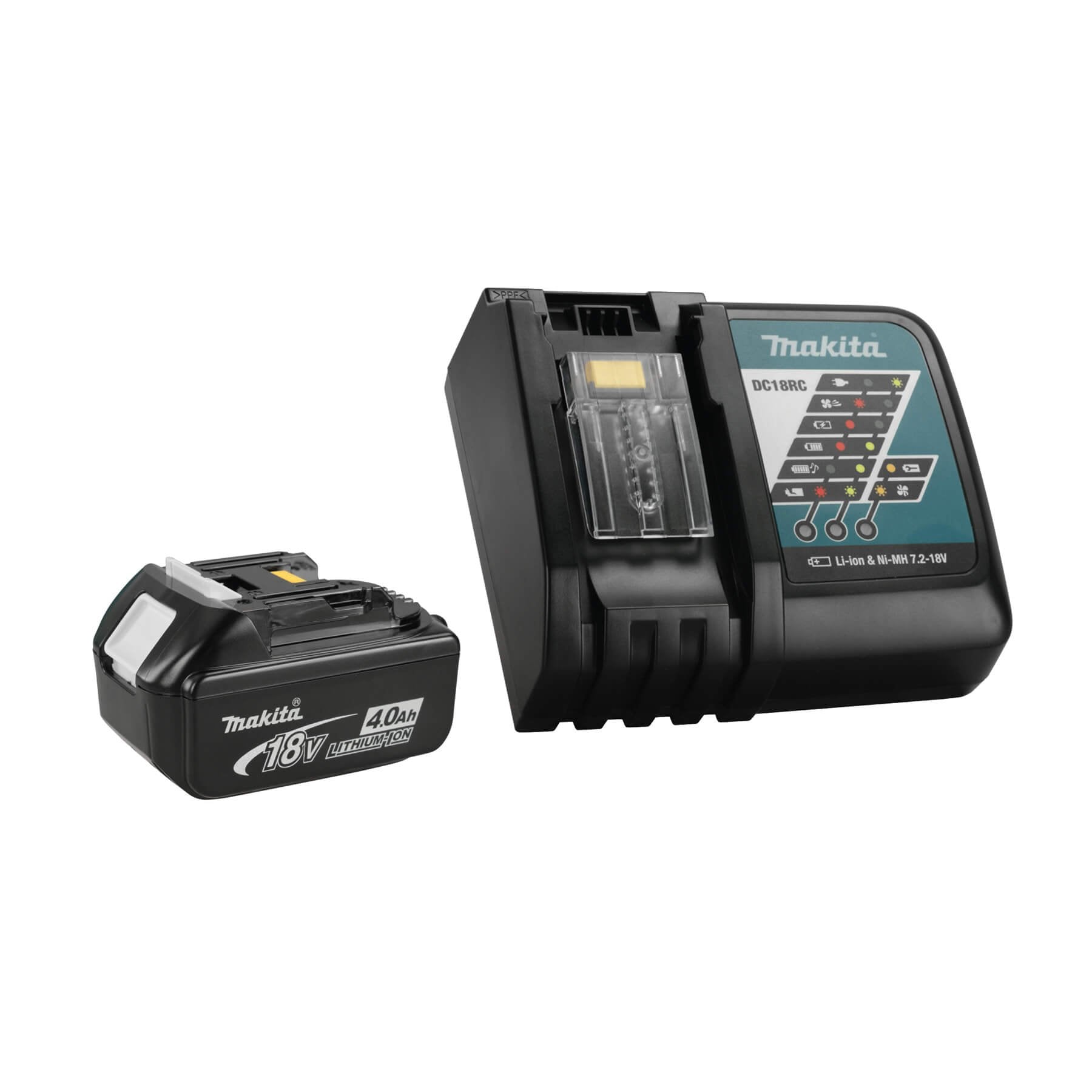 Makita Y-00284 - Chargeur rapide 18 V et batterie 4,0 Ah