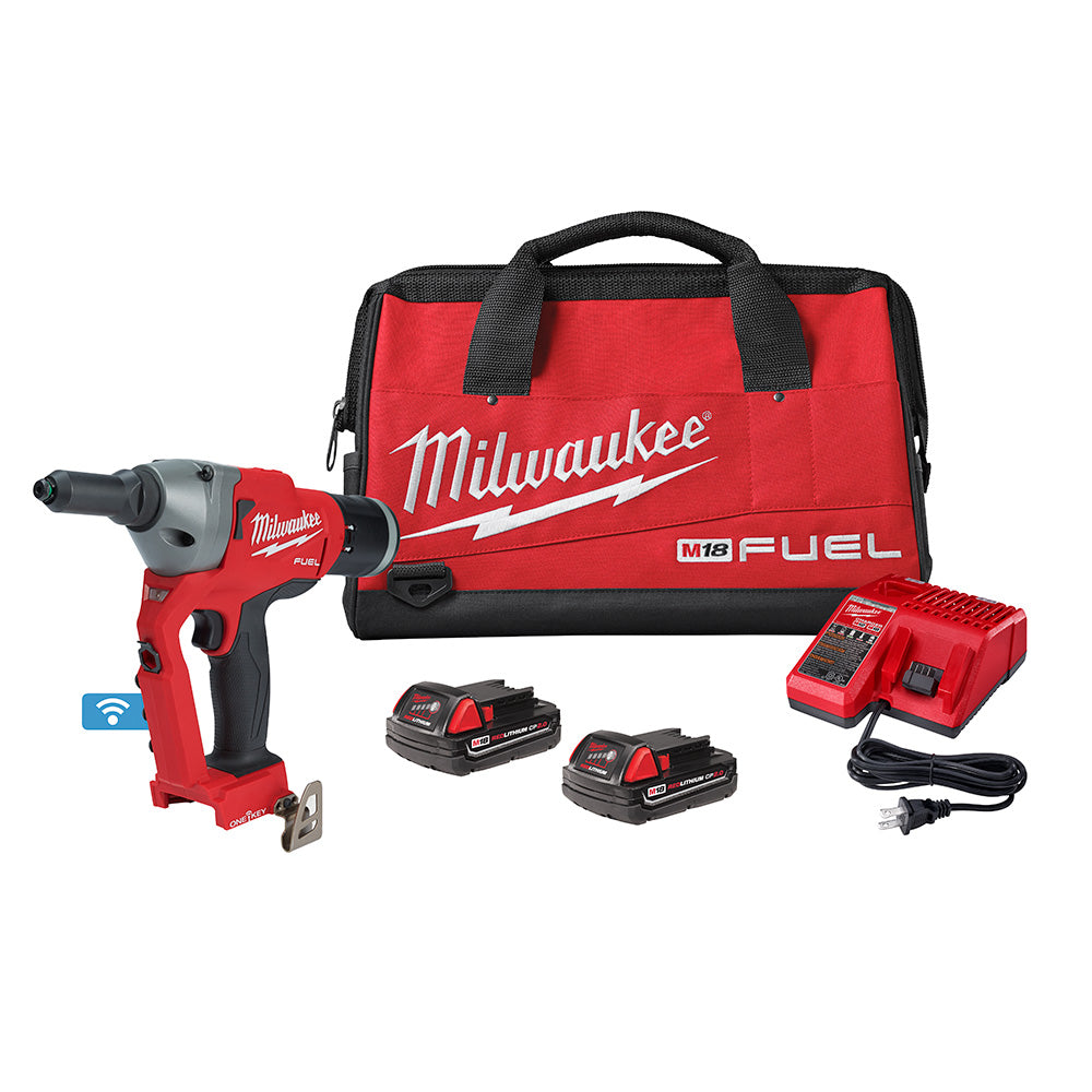 Milwaukee 2660-22CT  - 1/4" Blind Rivet Tool w/ ONE-KEY™ Kit