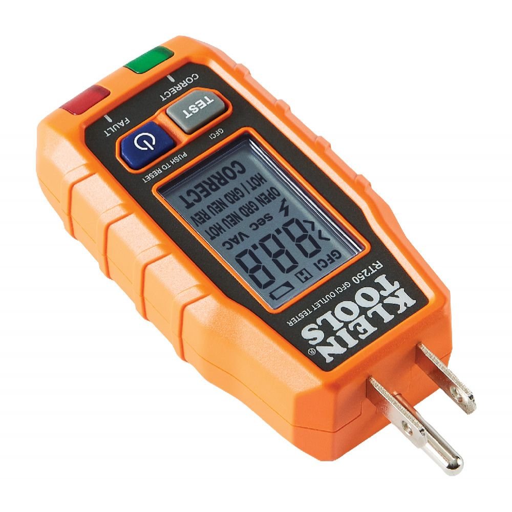 Klein KLE-RT250 - GFCI Receptacle Tester with LCD