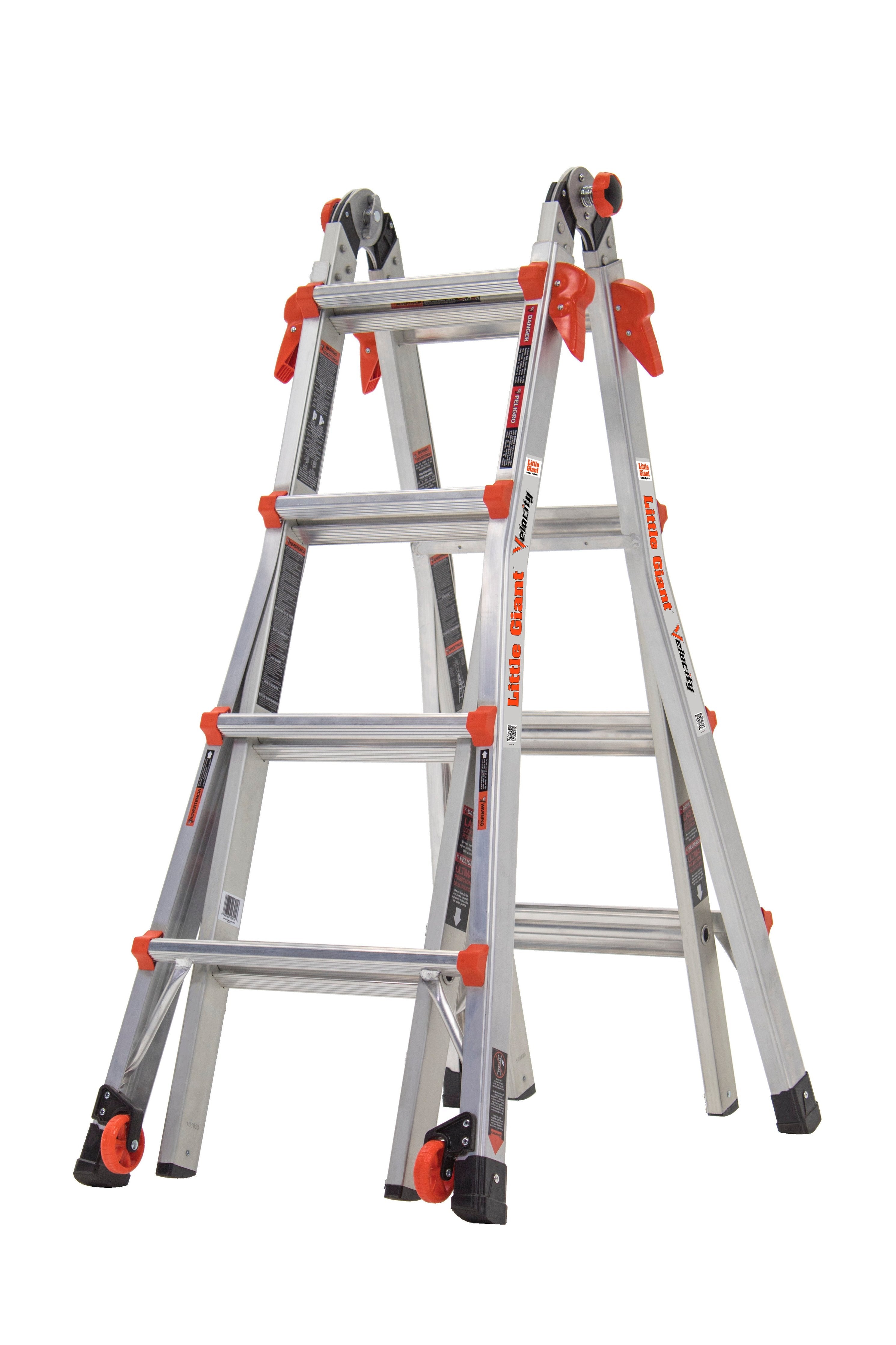 Little Giant 15417-318 - VELOCITY, Model 17 - CSA Grade IA - 300 lb/136 kg Rated, Aluminum Articulated Extendable Ladder with RATCHET Levelers
