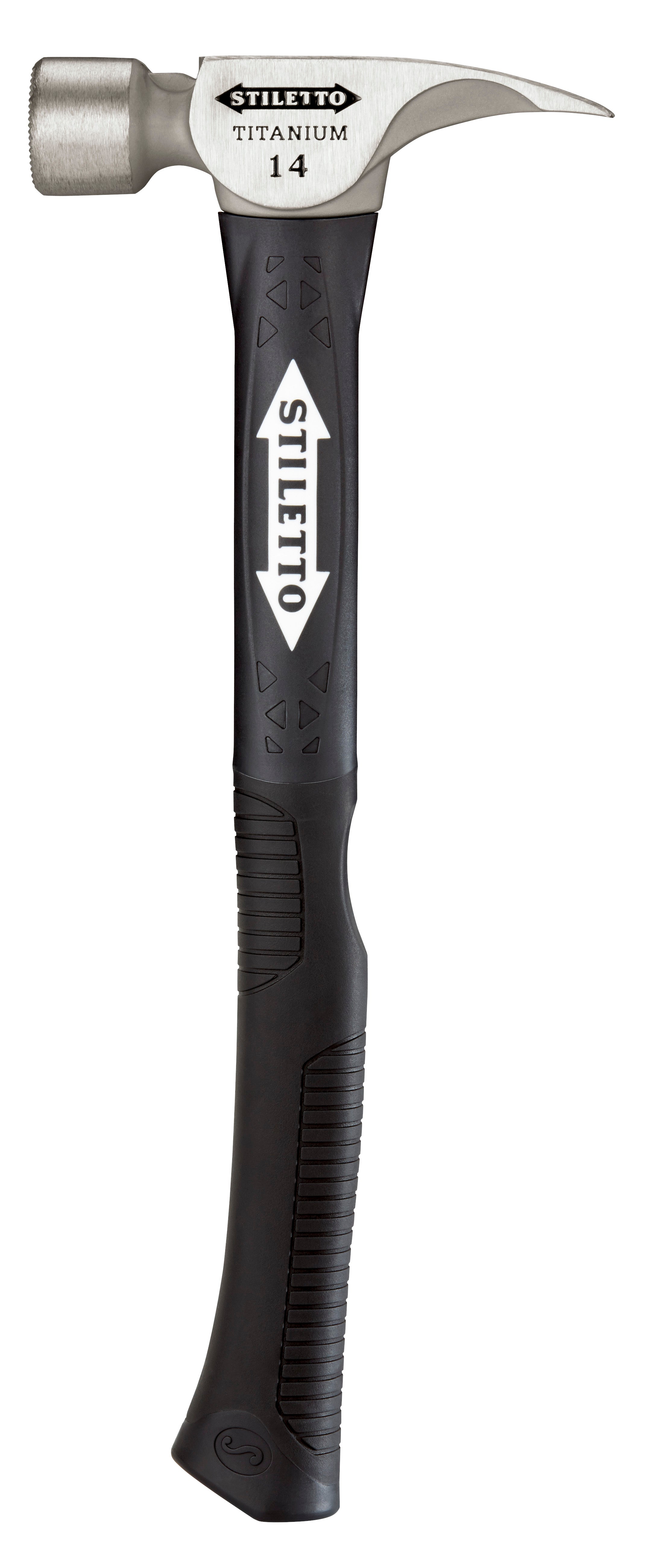 Milwaukee TI14MC-F – 14 oz Titan-Hammer mit gefräster Schlagfläche und 18 Zoll Hybrid-Glasfaserstiel