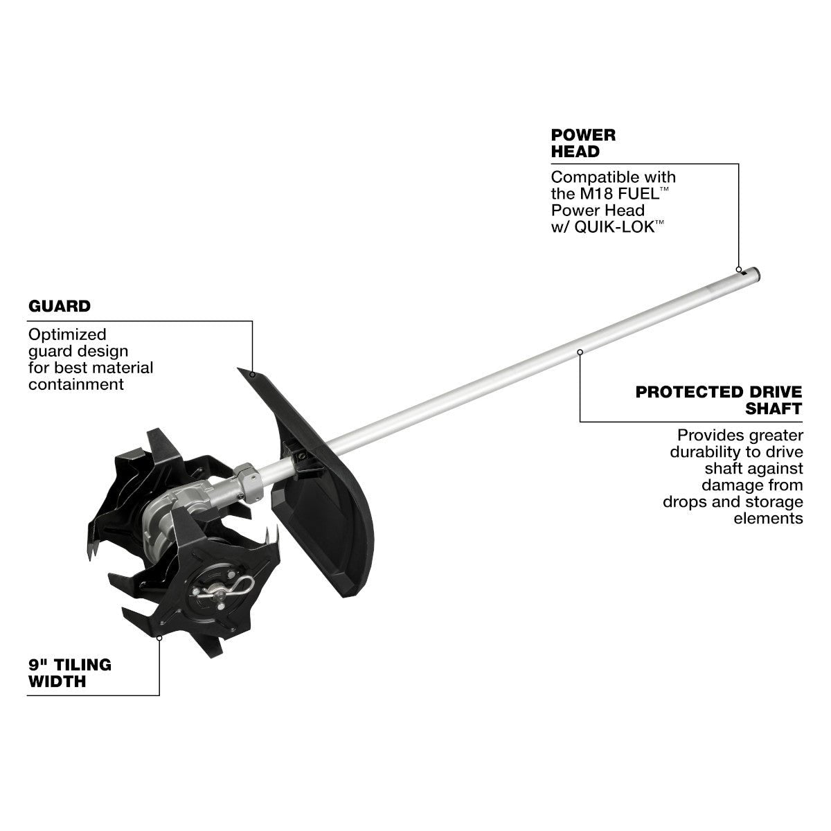 Milwaukee   49-16-2739 - M18 FUEL™ QUIK-LOK™ Cultivator Attachment