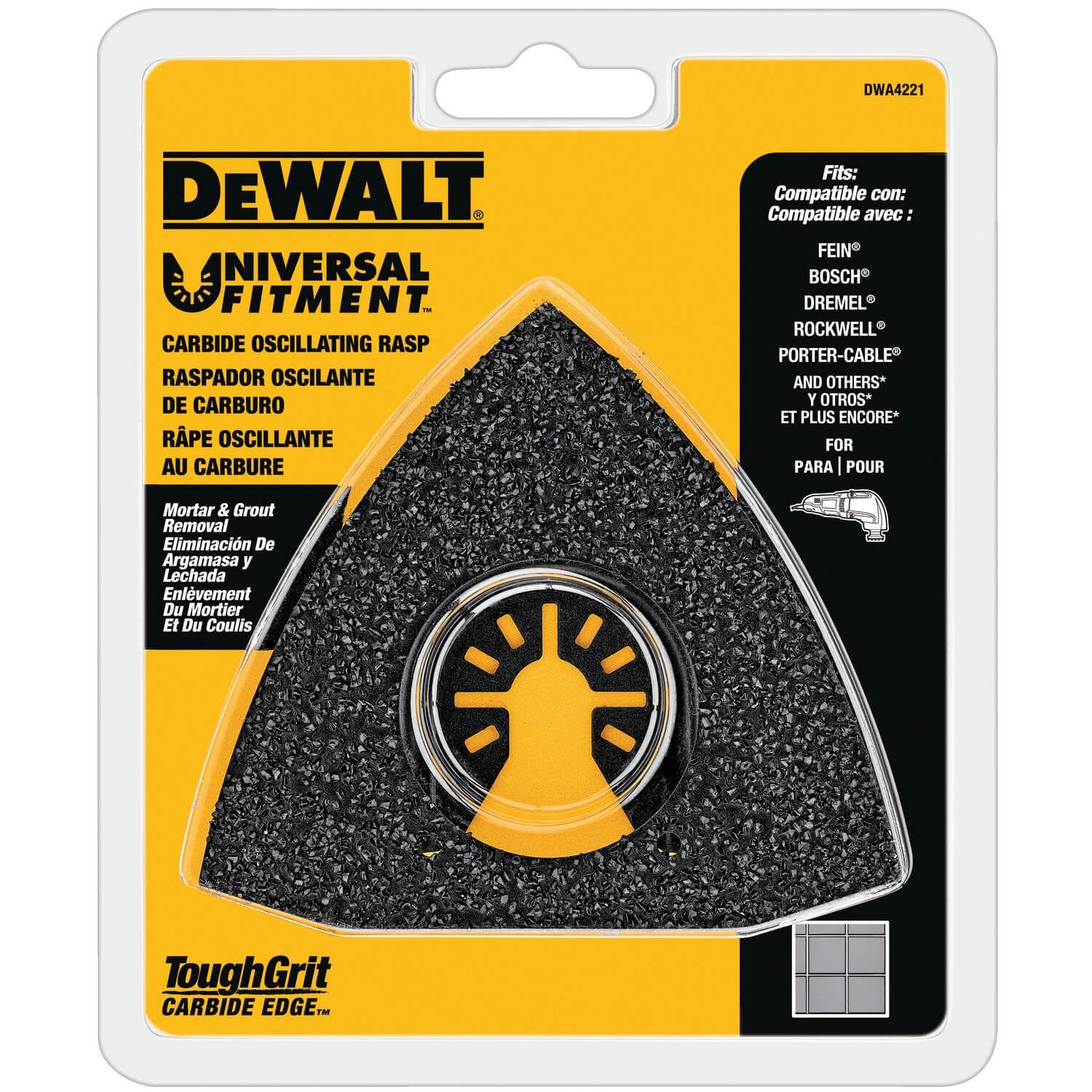 DEWALT DWA4221-Oszillierendes Werkzeugblatt, Hartmetall-Raspel