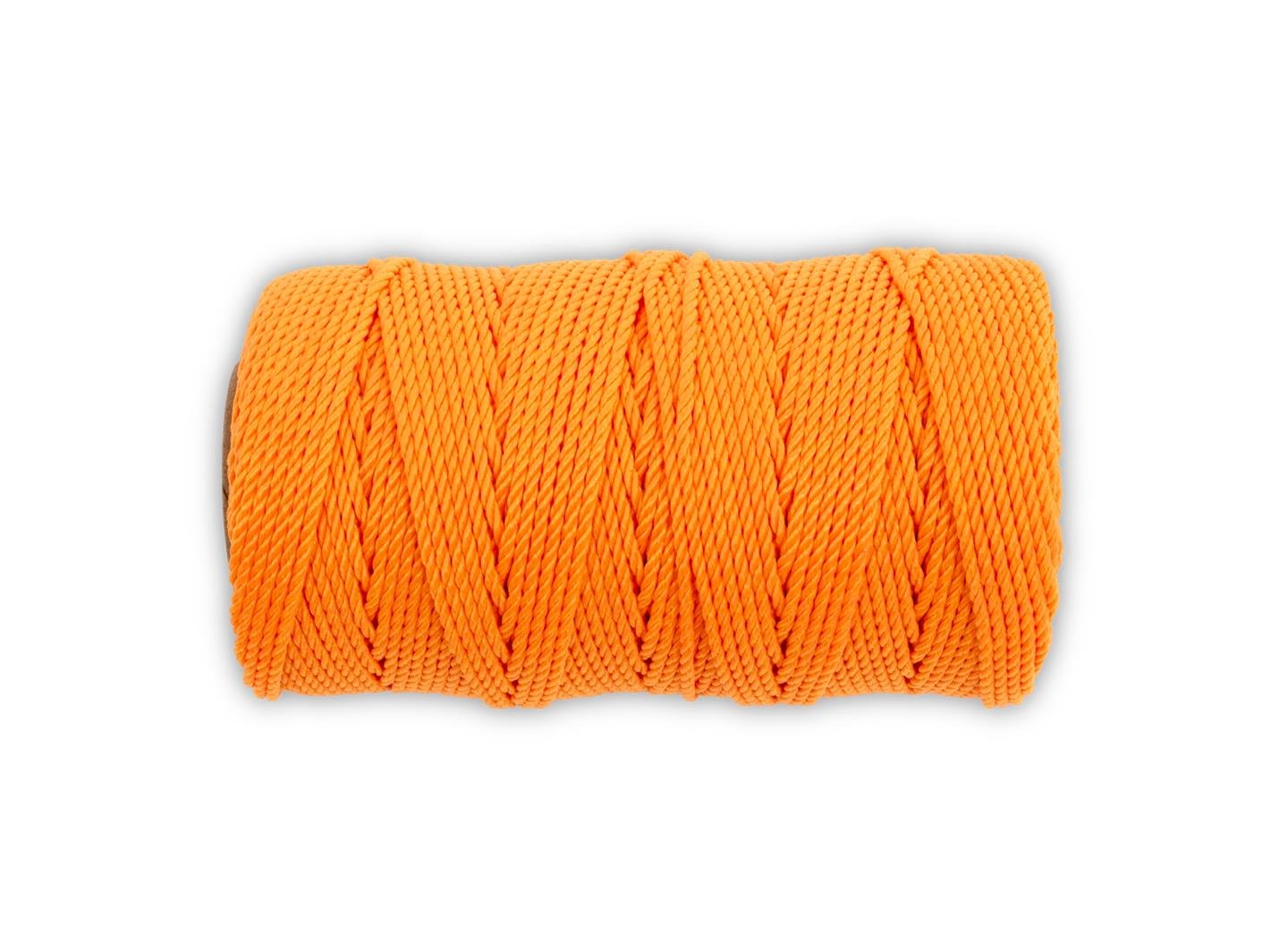 Marshalltown ML570 – Gedrehte Nylon-Maurerschnur, 250 Fuß Länge, Orange, Größe 18, 4 Zoll Kern 