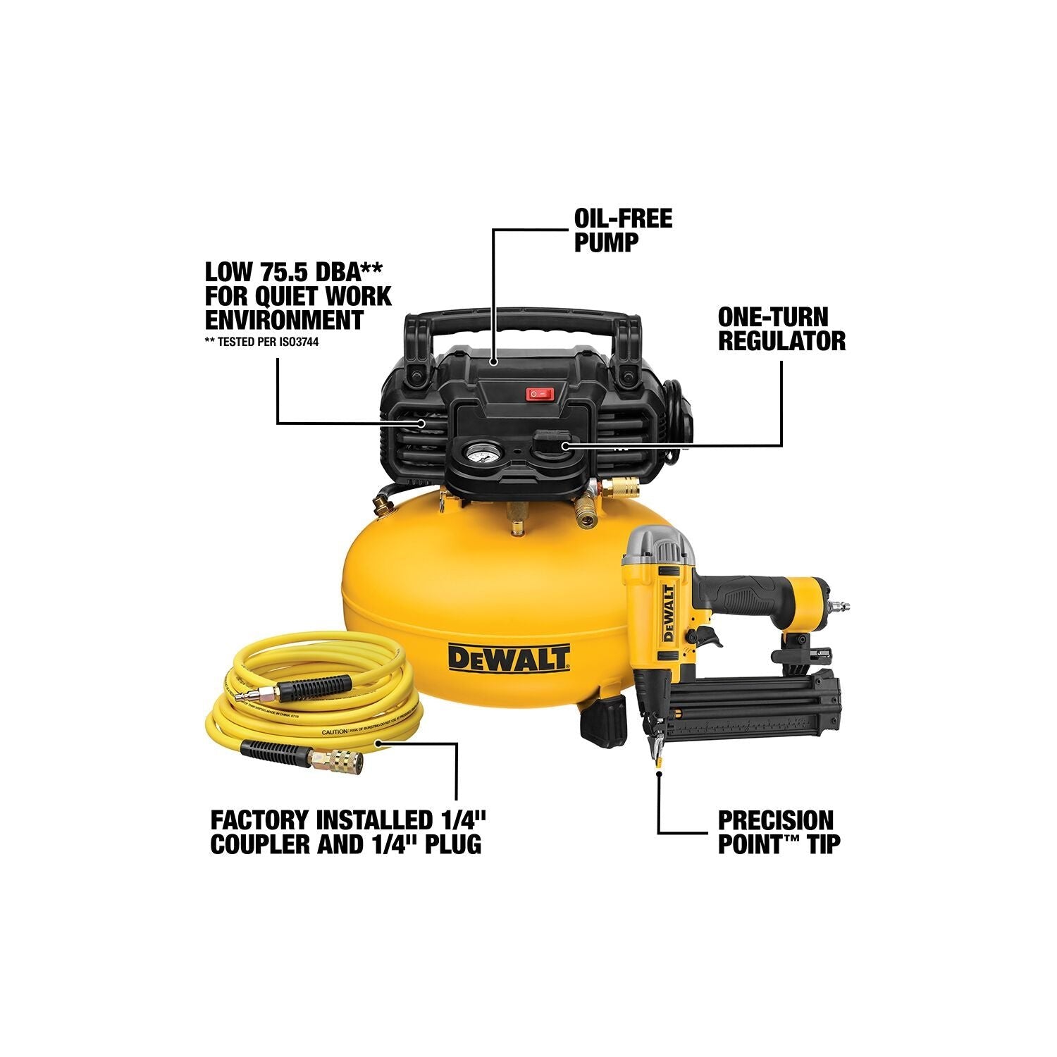 Dewalt DWFP1KIT Nailer and Compressor Combo Kit