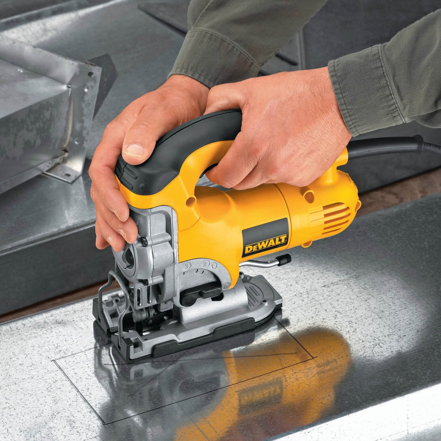 DEWALT DW331K-Jig Saw Kit, Top Handle, 6.5-Amp, Corded