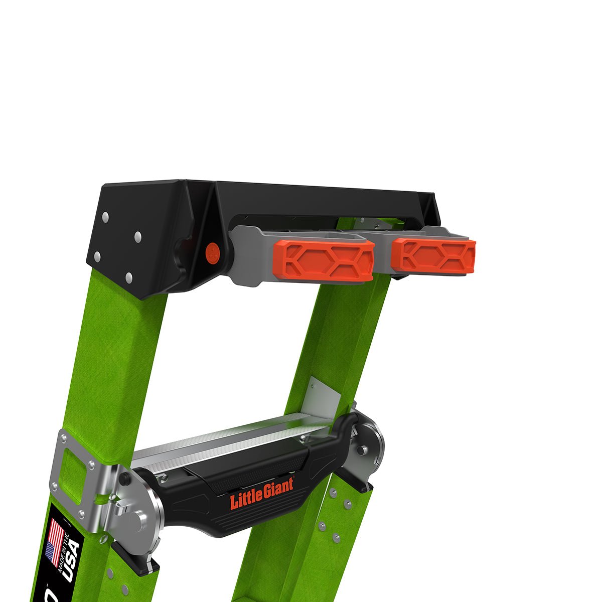 Little Giant 13906-303 - KING KOMBO, Professional, M6, 6’- CSA Grade Type IAA – 375 lb/170 kg Rated, Fiberglass, 3-in-1 Combination Ladder, Rotating Wall Pad, GRIP-N-GO Single-Hand Release Hinge