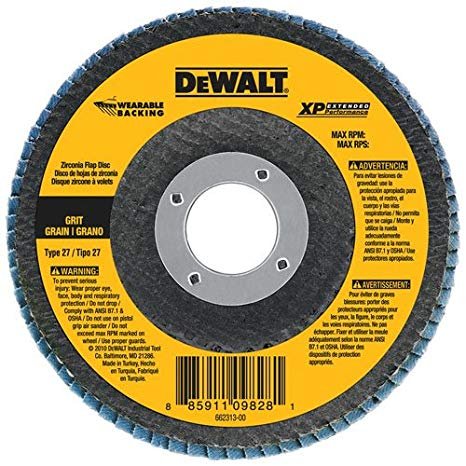Dewalt DW8214  -  XP WEARABLE BACKING FLAP DISCS TYPE 27