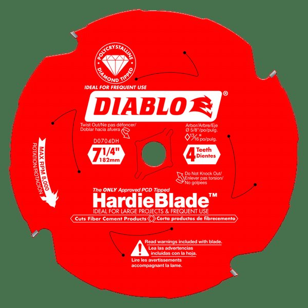 Diablo D0704DH – 7-1/4" 4T Faserzementklinge 