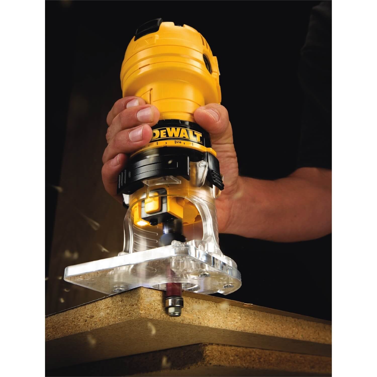 DEWALT DWE6000 - Trim Router 4.5AMP Fixed Speed