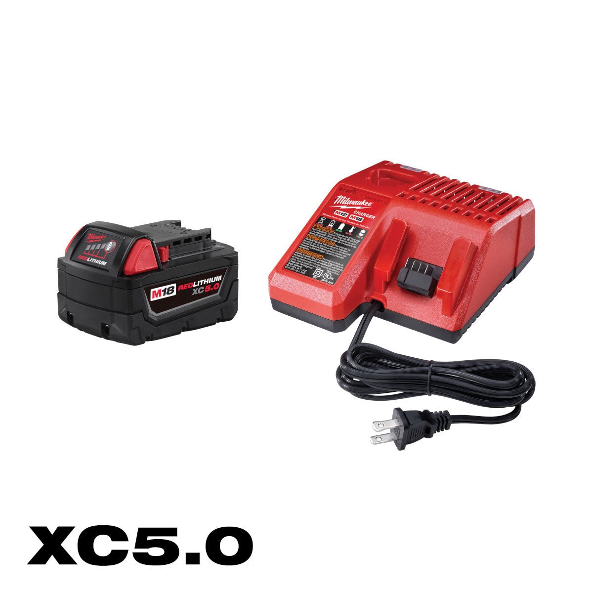 Milwaukee 48-59-1850 M18™ REDLITHIUM™ XC5.0 Starter Kit