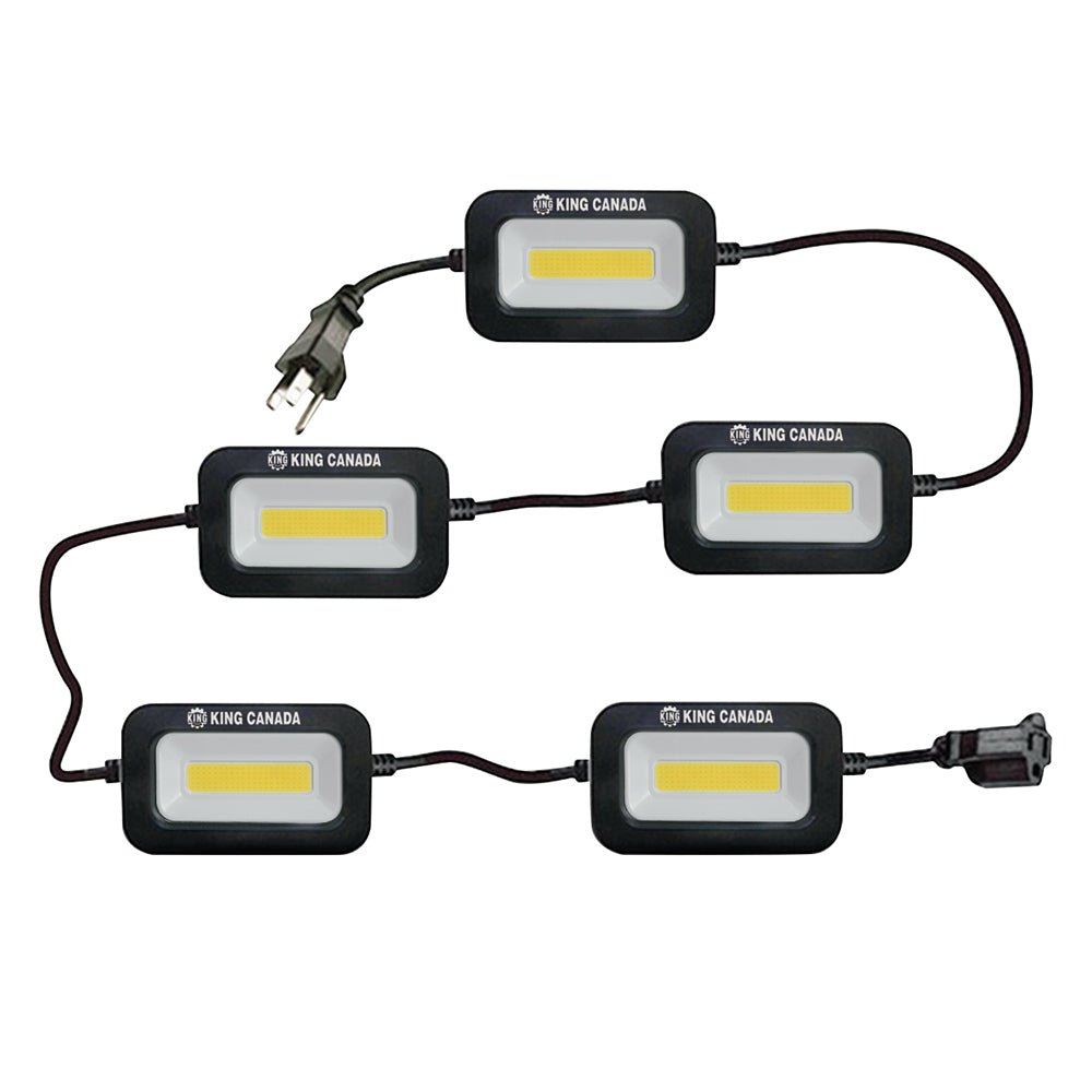 King Canada K-5016-5LED - 5000 Lumen, 50 Fuß, 5 LED-Lichterkette 