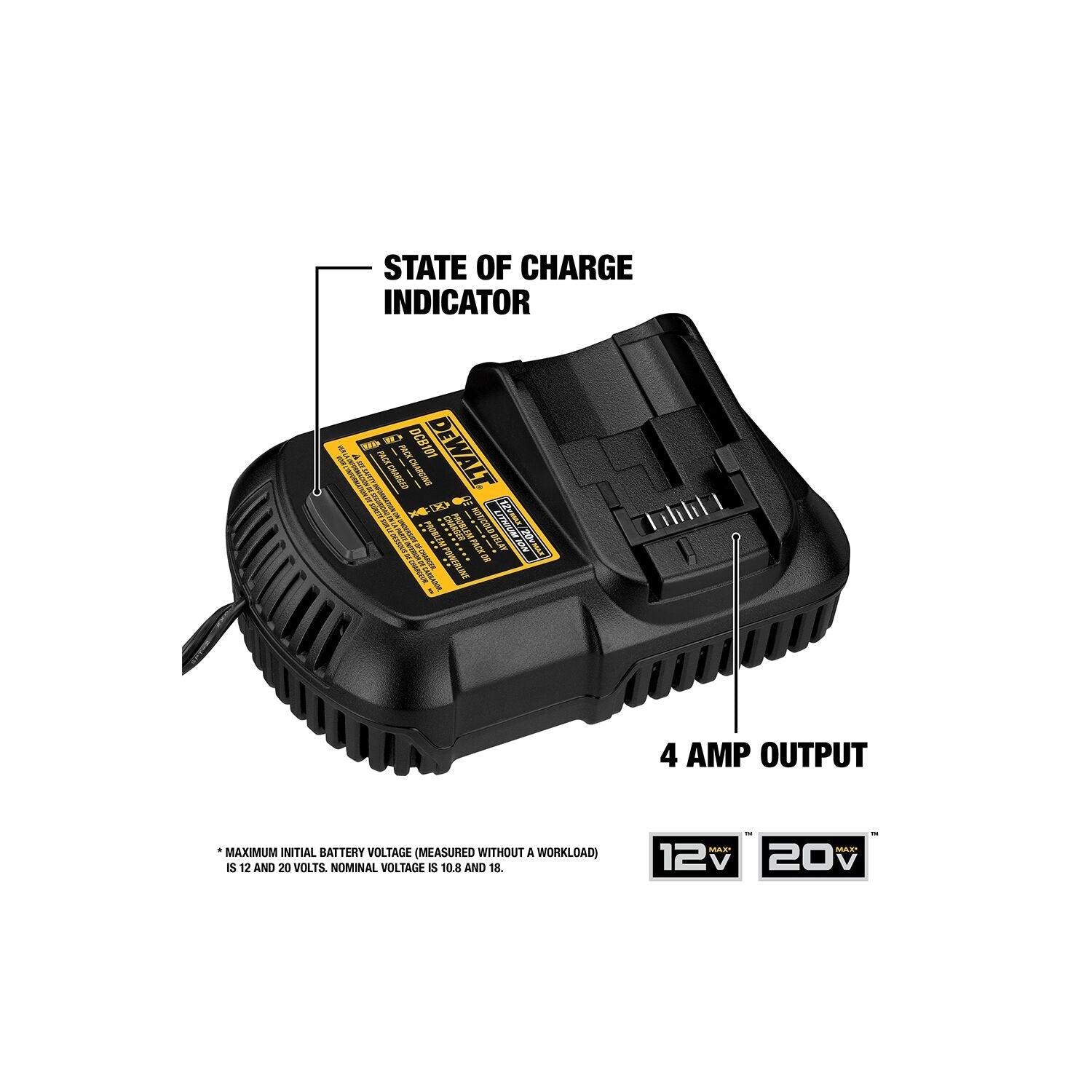 DEWALT DCB205CK 20V MAX* 5.0Ah Battery Charger Kit with Bag