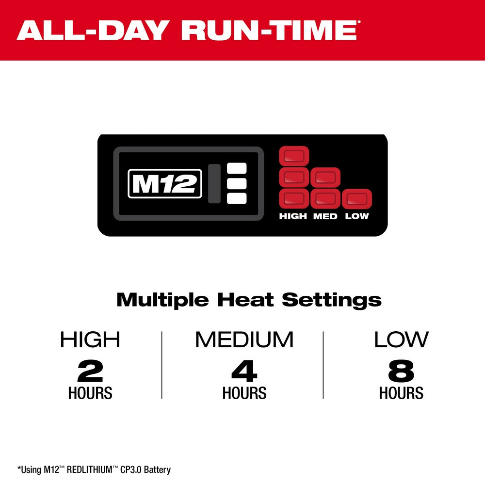 Milwaukee 205B-21- M12™ HEATED AXIS™ HOODED JACKET