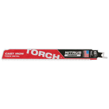 Milwaukee 48-00-5262  -  "The TORCH" - 9" 7TPI NITRUS Carbide Tooth Sawzall Blade