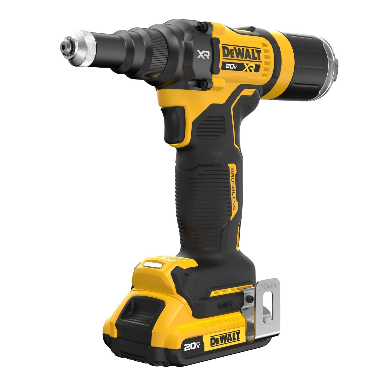 DEWALT DCF403D1-20V MAX* XR bürstenloser Akku-Nietwerkzeugsatz, 3/16 Zoll