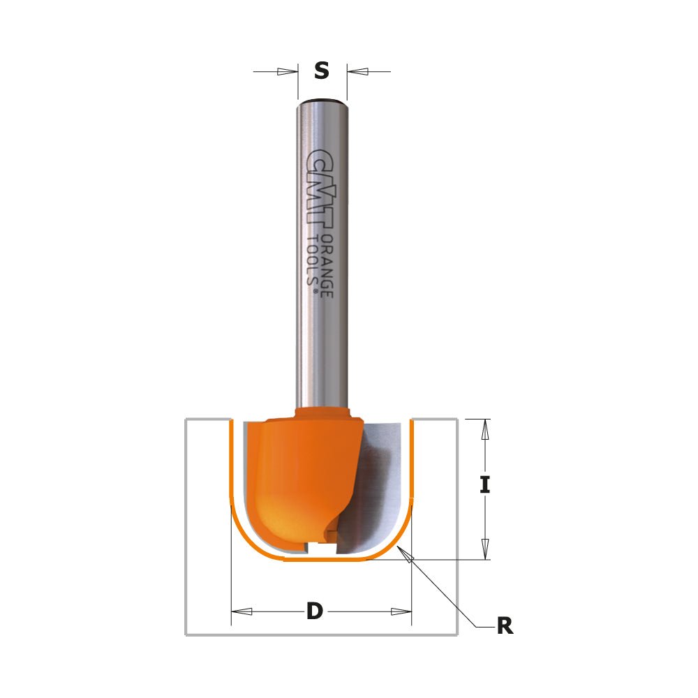 CMT 851.501.11 - CMT 3/4" Schüssel- und Tablett-Fräser