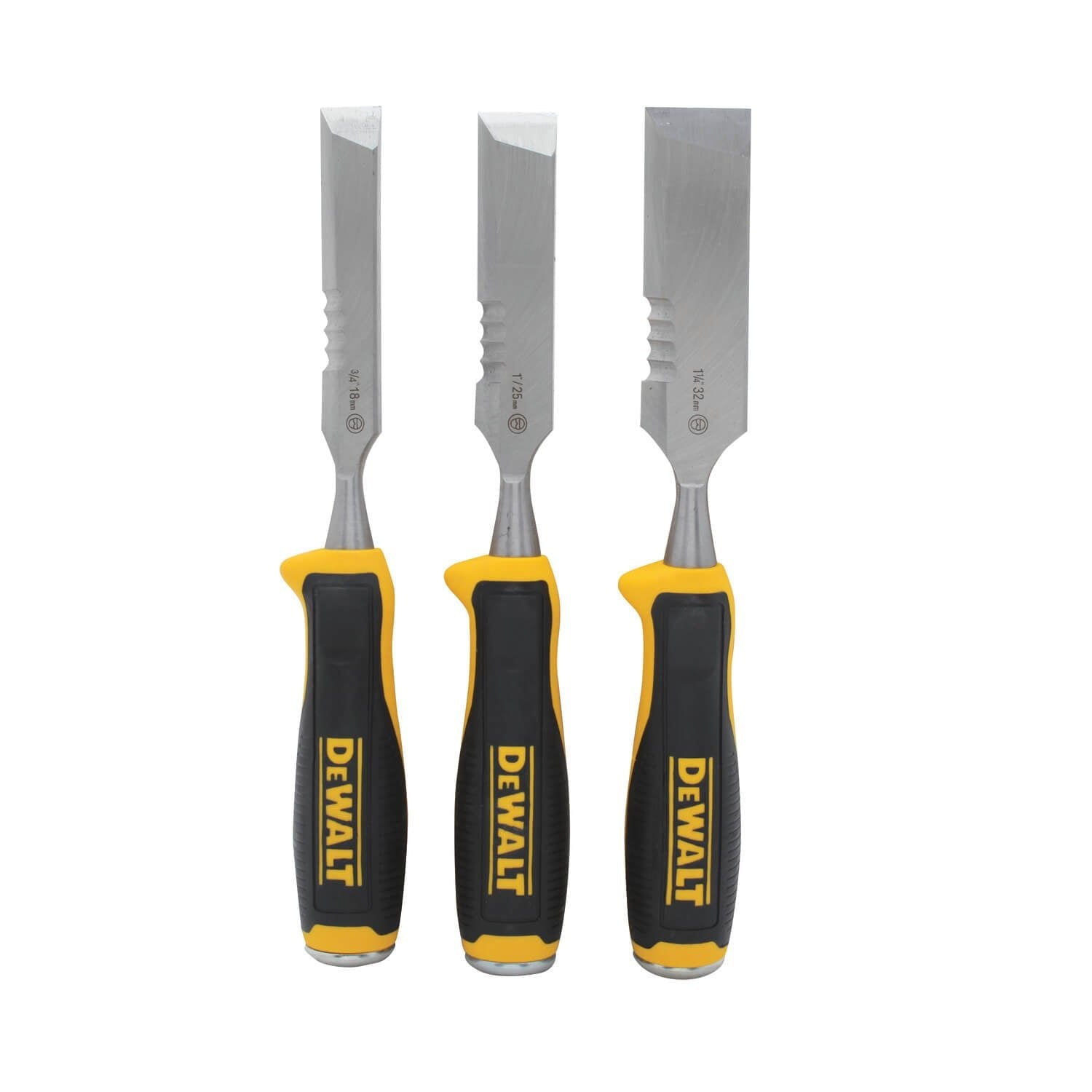 DWHT16148 3 PC SIDE STRIKE WOOD CHISEL SET