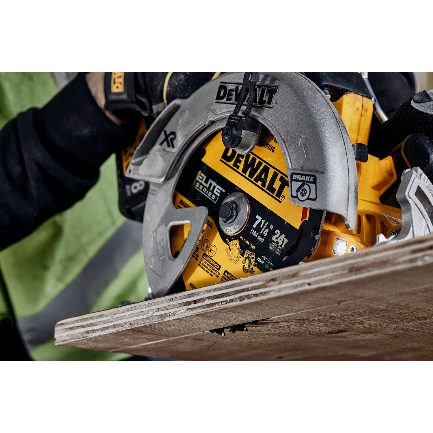 DEWALT DWAW71424-ELITE SERIES 7-1/4 Zoll Hartmetall-Kreissägeblatt, 24 Zähne, mit 5/8 Zoll Aufnahme (1 Packung)