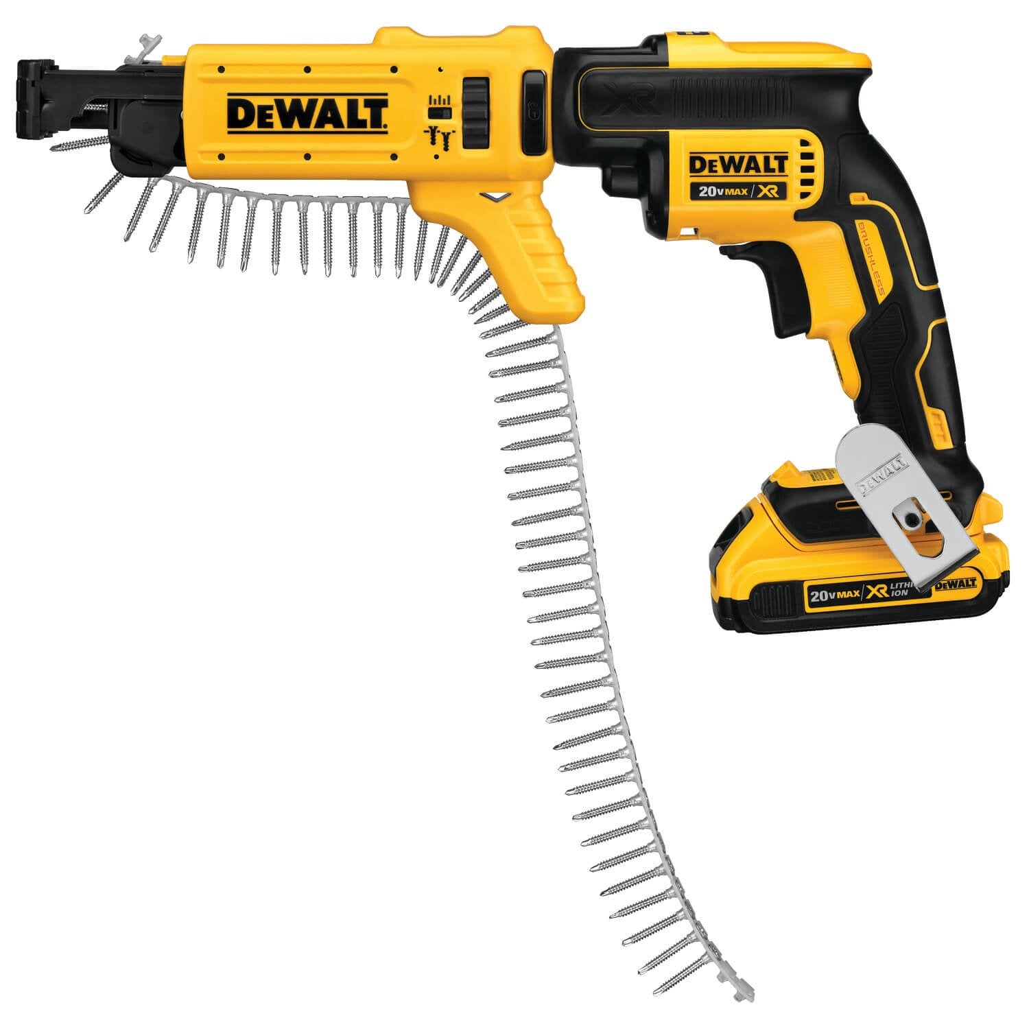 DEWALT DCF6202 20 volt MAX XR Li Ion Drywall ScrewGun Cordless Collated Magazine