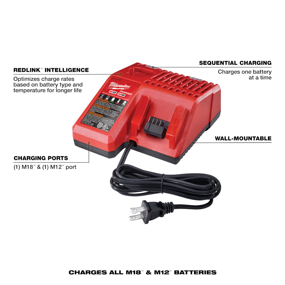 Milwaukee 48-59-1812  -  M18™ & M12™ Multi-Voltage Charger