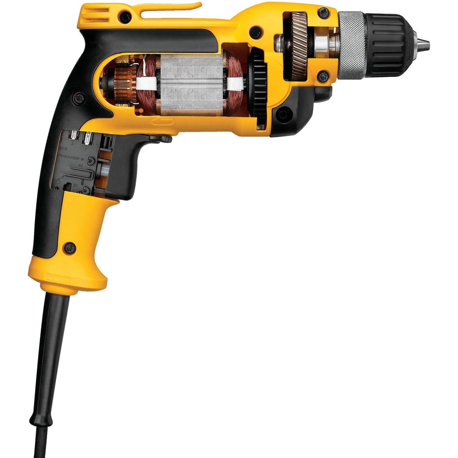 DEWALT DWD110K-Corded Drill, 7.0-Amp, 3/8-Inch, Pistol Grip