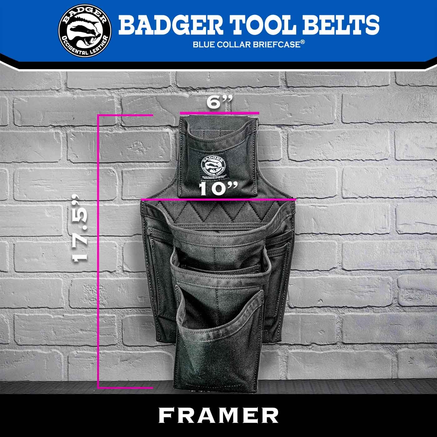 Ensemble de ceintures à outils Badger Framer 