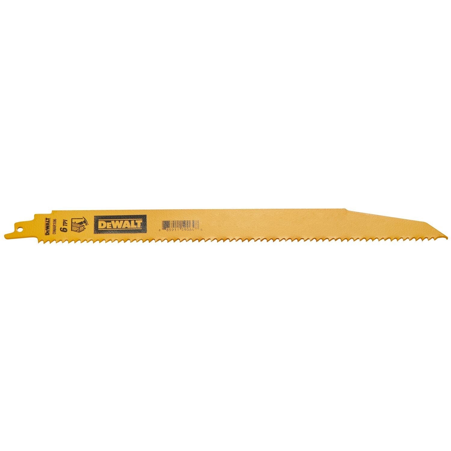 DeWALT - DWAR106 - 5-Pack 12-in 6-TPI Demolition Reciprocating Saw Blade