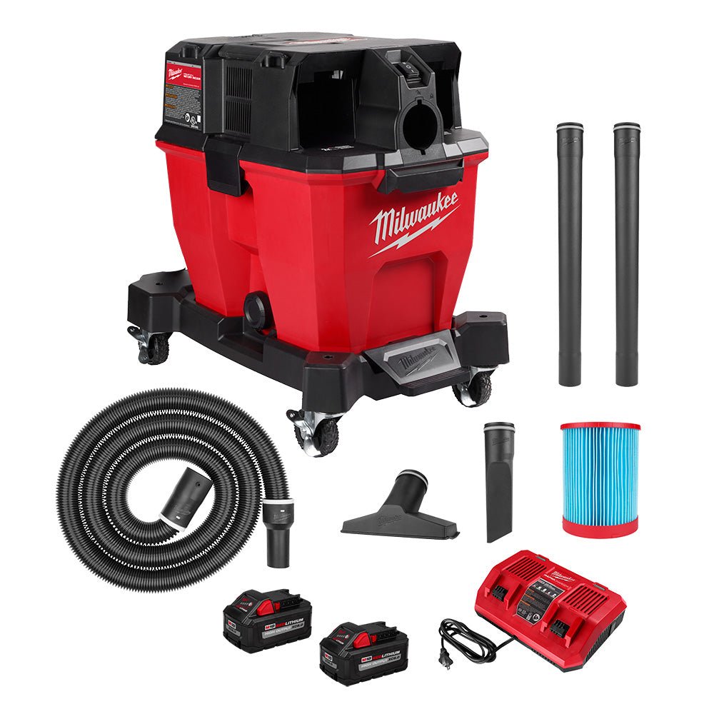 Milwakee 0920-22HD  -  M18 FUEL™ 9 Gallon Dual-Battery Wet/Dry Vacuum