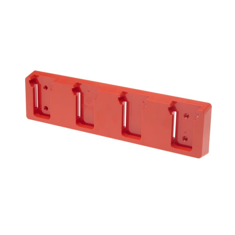 48 Tools BH-MIL-RED-04 Red Battery Holder for Milwaukee 18V Batteries