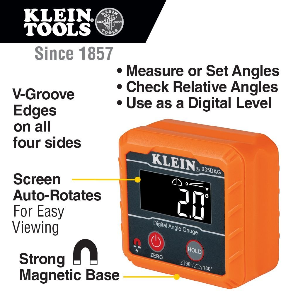 Klein KLE-935DAG - Digitaler Winkelmesser und Wasserwaage