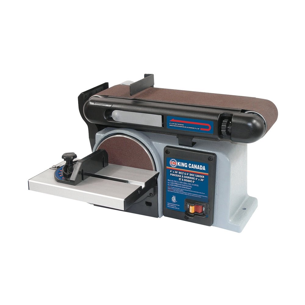 KING KC-705L-6 - 4" Belt Disk Sander (Desk Top)