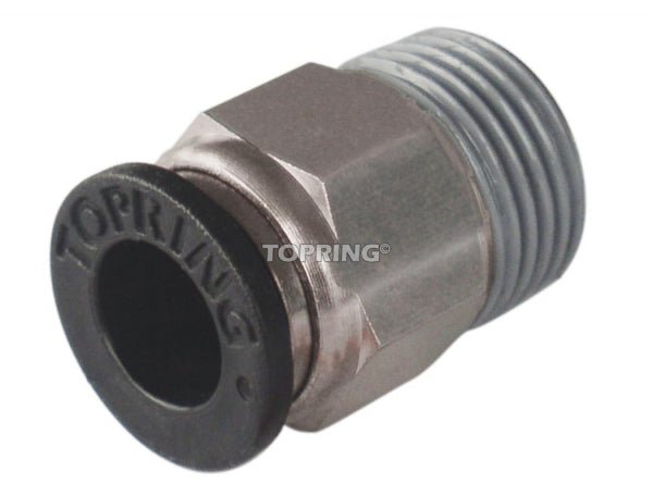 TOPRING 44.185 - Gerader Anschluss mit Außengewinde 1/2 x 1/2 (m) NPT Maxfit 