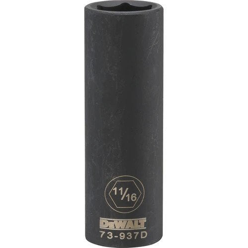 Dewalt DWMT73937OSP  -  1/2 DRIVE DEEP IMPACT SOCKET - 6 POINT-11/16''