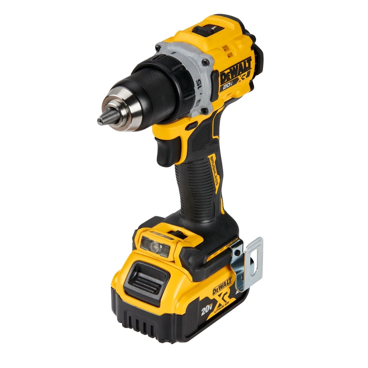 DEWALT DCD800P1 20V MAX* XR® Brushless Cordless 1/2 in. Drill/Driver Kit