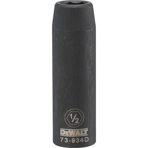 Dewalt DWMT73934OSP  -  1/2 DRIVE DEEP IMPACT SOCKET - 6 POINT-1/2''